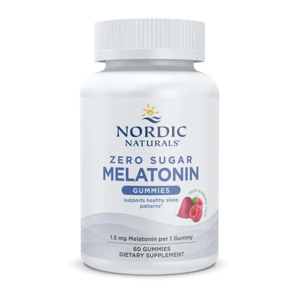 Nordic Naturals Melatonin Gummies 60 Count | Sugar Free Raspberry Sleep Aid for Adults - main product image