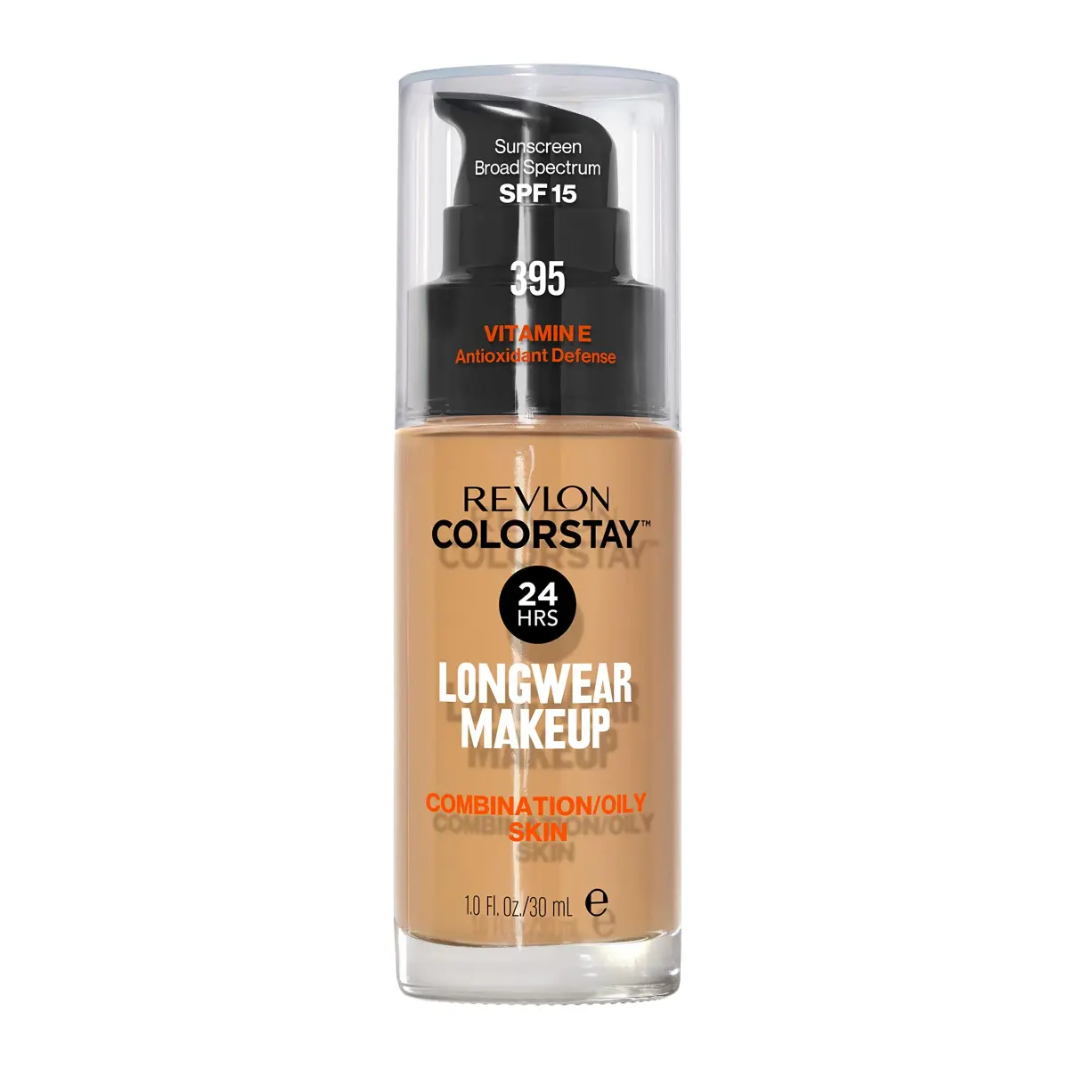 Revlon Colorstay Foundation 395 Deep Honey for Combination/Oily Skin, 30ml | 24-Hour Wear - main product image