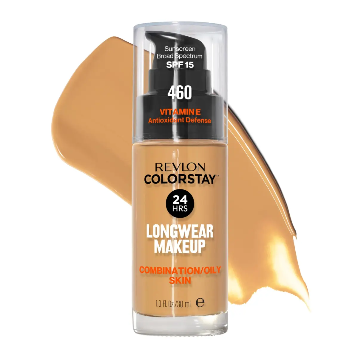 Revlon ColorStay Foundation 460 Macadamia for Combination/Oily Skin, 30ml - 24 Hour Matte Wear - main product image