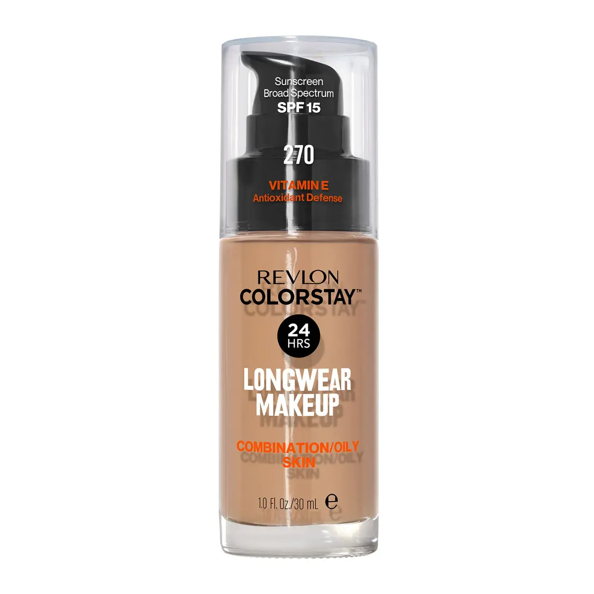 Revlon Colorstay 270 Chestnut Foundation for Combination/Oily Skin, 30ml | 24-Hour Wear - main product image