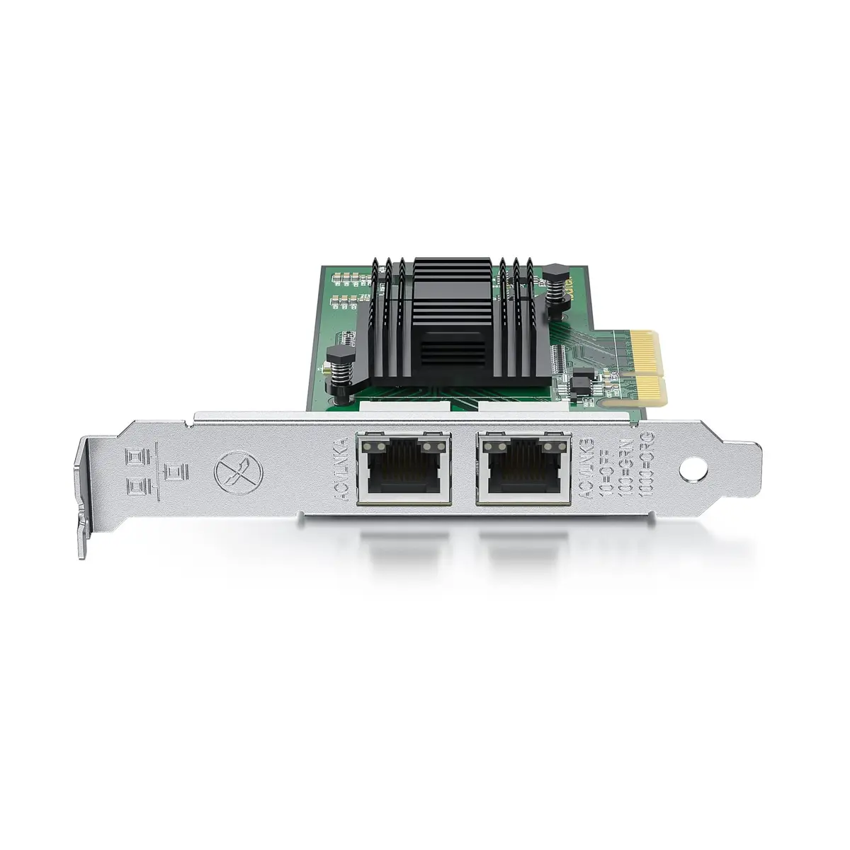 10Gtek Gigabit Ethernet Network Card I350-GE-2T-X4 Dual RJ45 Ports 1Gbps PCIe 2.0 X4 | Intel I350AM2 Controller - view 2