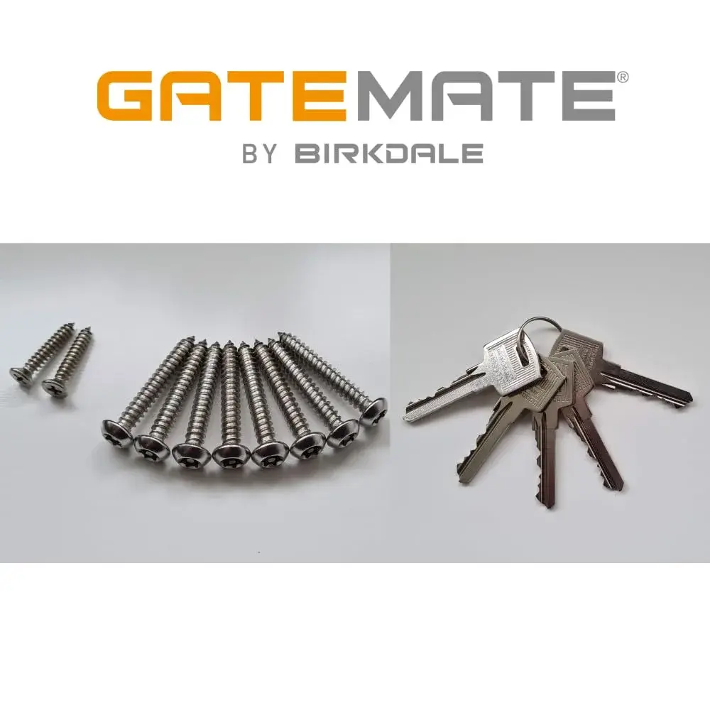 GateMate Long Throw Gate Lock, Euro Profile 2¾” Thick | 316 Stainless Steel, Black Finish, 5 Keys - view 7