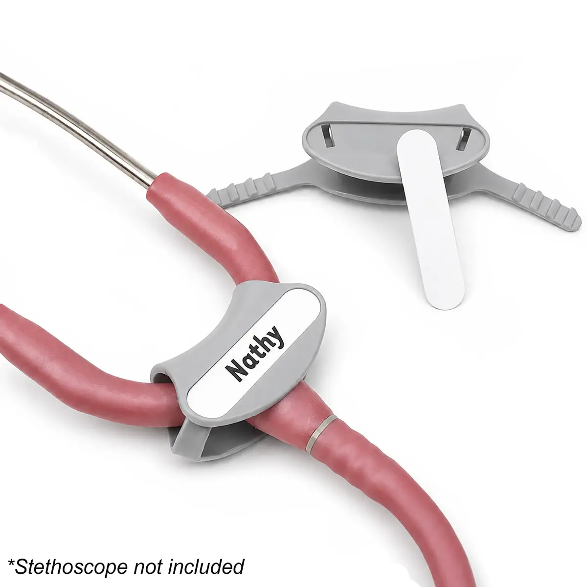 Specialist ID Universal Stethoscope Yoke ID Tag 10 Pack Gray | Fits Littmann Cardiology III & IV - view 3