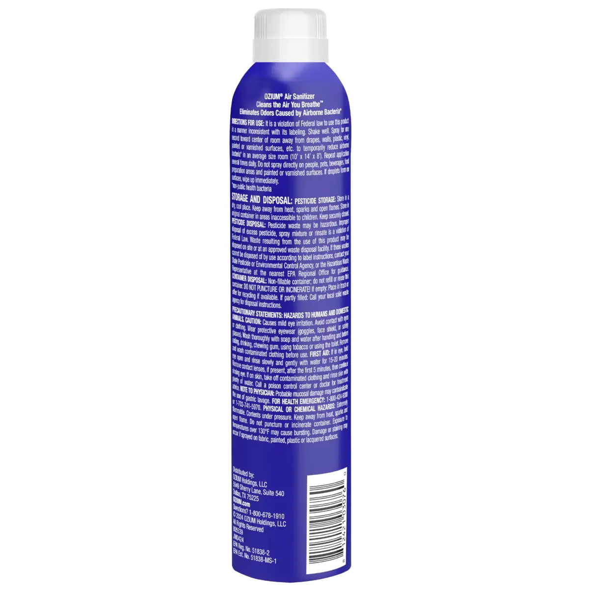 Ozium Original Scent Air Sanitizer Spray 236ml (8 Fl Oz) | Eliminates Odors & Sanitizes Air - view 8