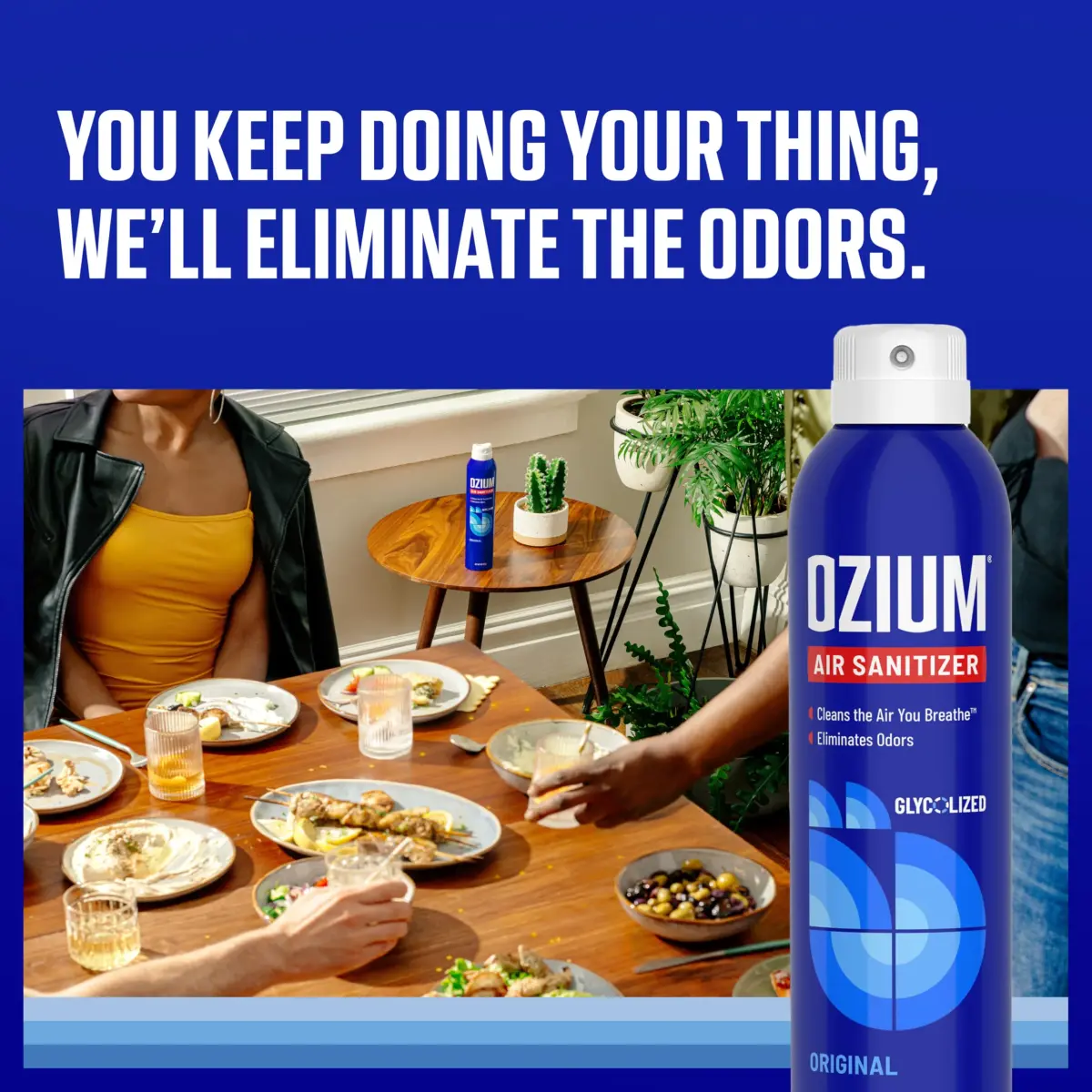 Ozium Original Scent Air Sanitizer Spray 236ml (8 Fl Oz) | Eliminates Odors & Sanitizes Air - view 2