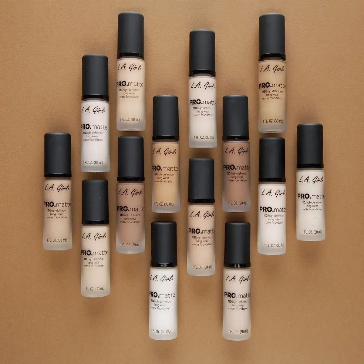 L.A. Girl PRO.Matte Foundation Bisque GLM672 118ml (4 Fl Oz) | Shine-Free All Day Wear - view 6
