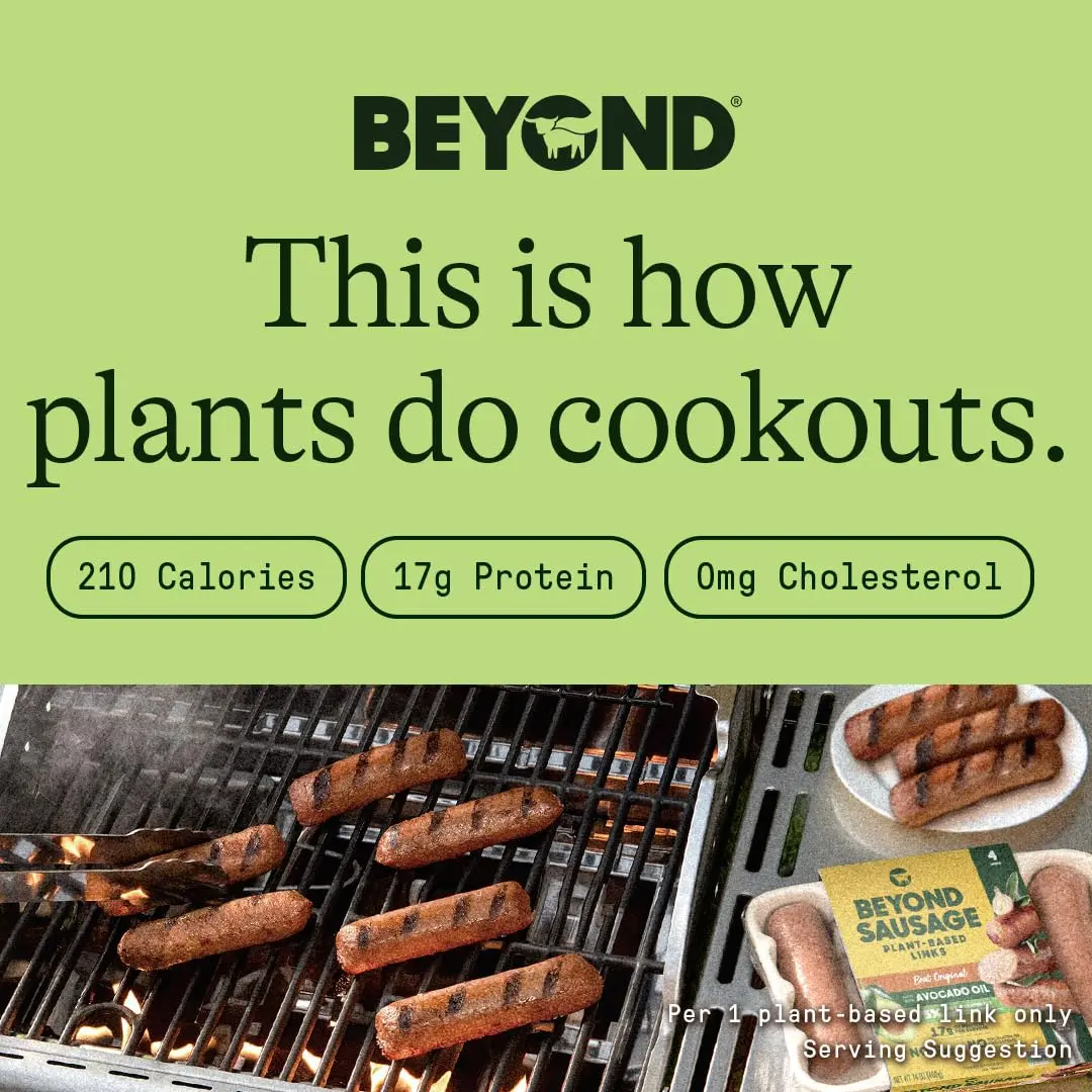 Beyond Meat Alternative Meat Sausage Original Brat 14oz | Plant-Based Protein & No Cholesterol - view 3