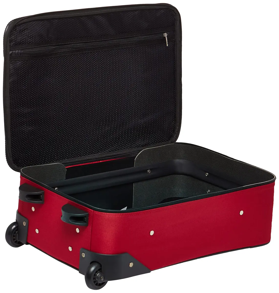 American Tourister Fieldbrook XLT Softside Luggage Set 3-Piece | Lightweight Polyester, Red/Black - view 5