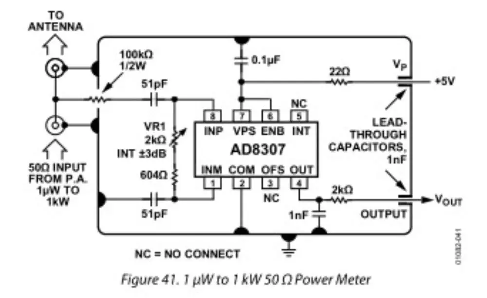 Walfront RF Signal Power Meter Logarithmic Detector -74dBm to 18dBm | 1MHz-600MHz Frequency Range - view 4