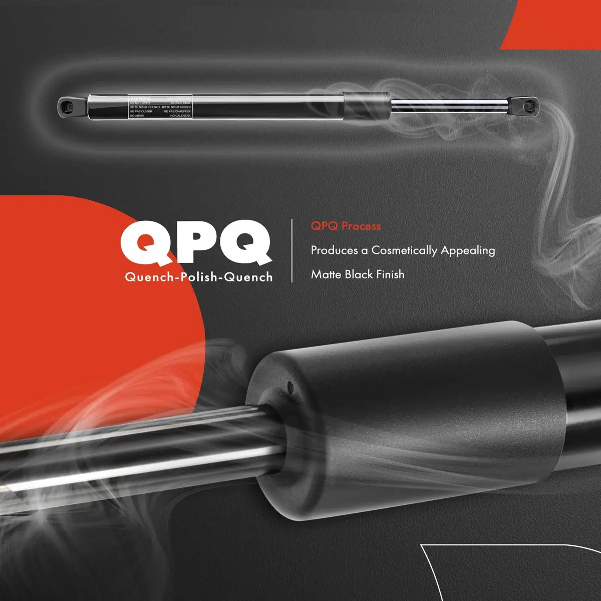 A-Premium Rear Tailgate Lift Supports Set of Two | Gas-Charged Shock Struts for Jeep & Patriot - view 3
