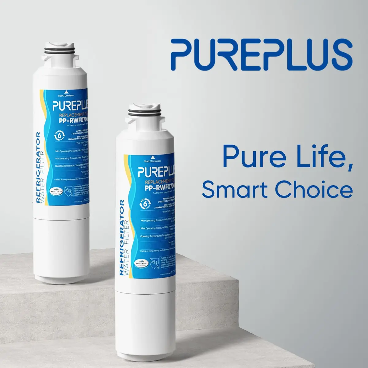 PUREPLUS RWF0700A Water Filter Replacement for Samsung HAF-CIN/EXP | NSF Certified, 3 Pack - view 7