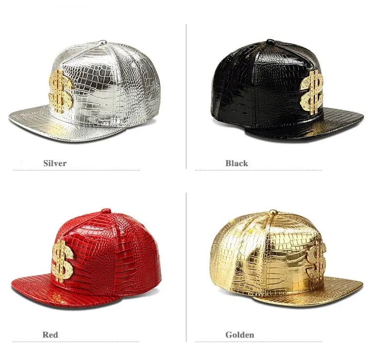 Wikavanli Silver Hip Hop Hat with Flat Brim and Snapback Closure | Adjustable for Men and Women - view 6