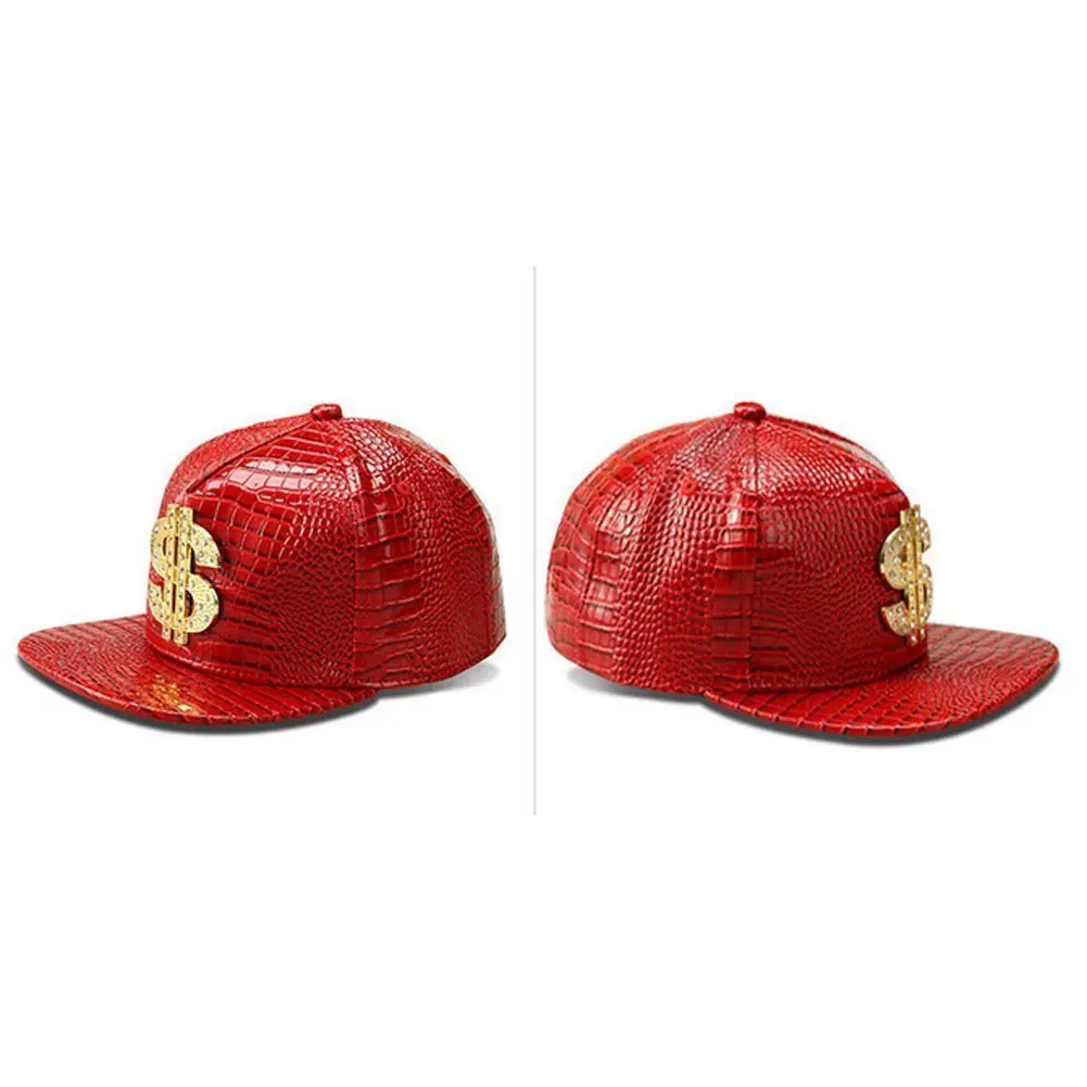 Wikavanli Red Hip Hop Hat Flat-Brimmed Rock Cap Adjustable Snapback for Men and Women - view 3