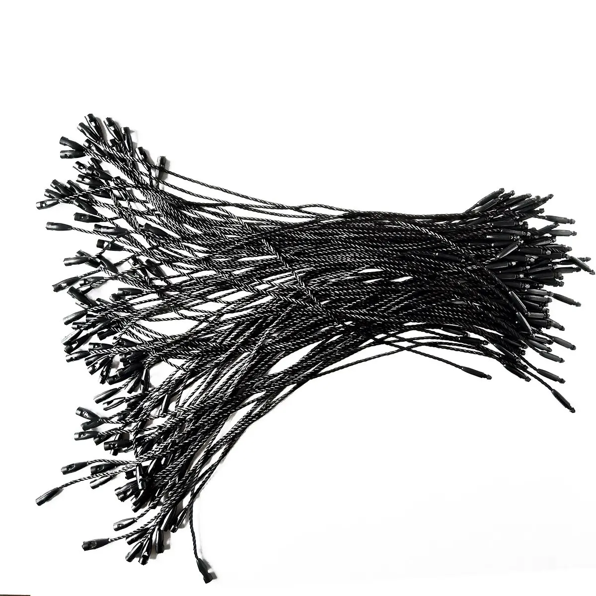 LGEGE 500 pcs 7.5-inch Black Hang Tag Nylon String Snap Lock Pin Loop Fasteners Hook Ties | Durable Nylon Material, 7.5-inch Length, Bulk Pack - view 6