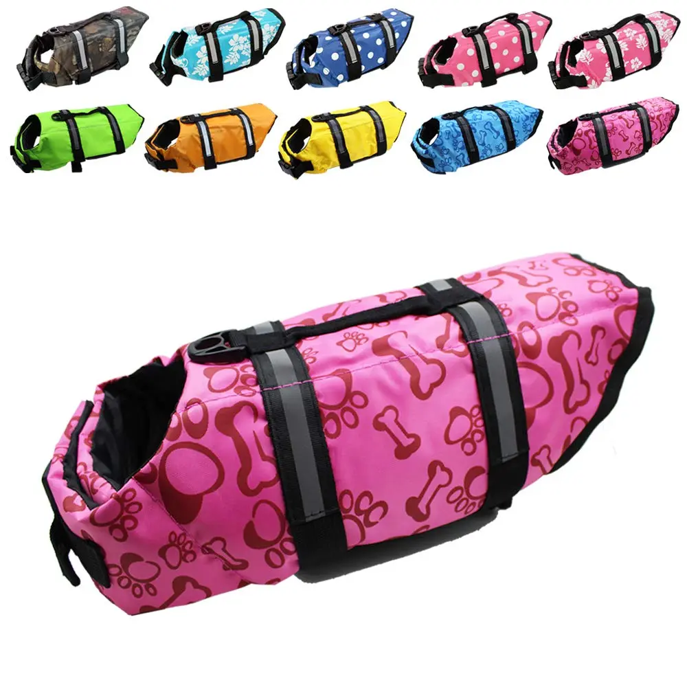 SNIK-S Dog Life Jacket Preserver with Reflective Stripes & Adjustable Belt | Water Safety Gear for Short Nose Dogs - main product image