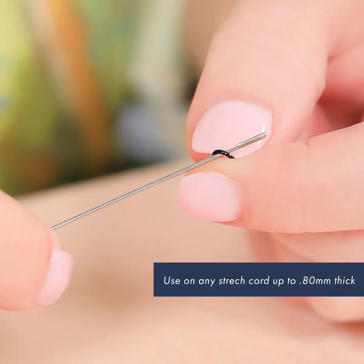 Beadalon Elastic Cord Beading Needle 8 inches | Easy Threading Tool for Jewelry Making - view 7