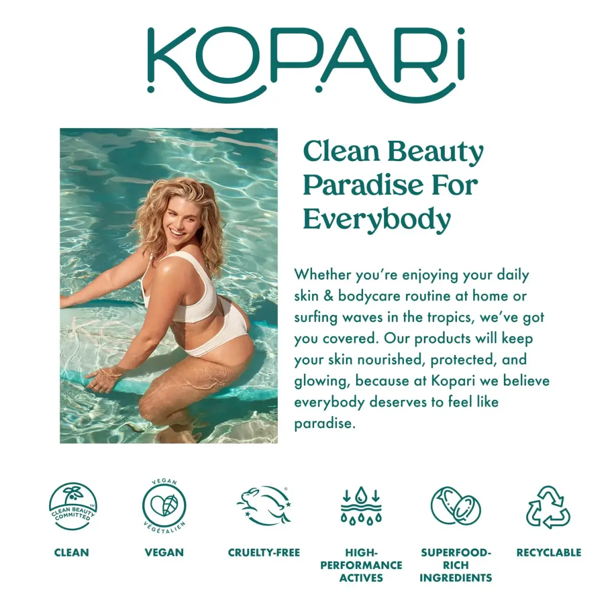 Kopari Aluminum Free Coconut Deodorant Stick 57ml (2 Fl Oz) | Plant-Based Odor Protection - view 9