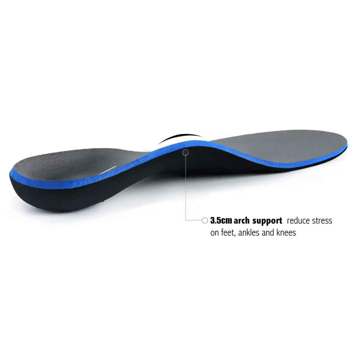 WALK·HERO COMFORT AND SUPPORT Plantar Fasciitis Insoles Mens 15-15 1/2 Gray | Arch Support for Flat Feet - view 4