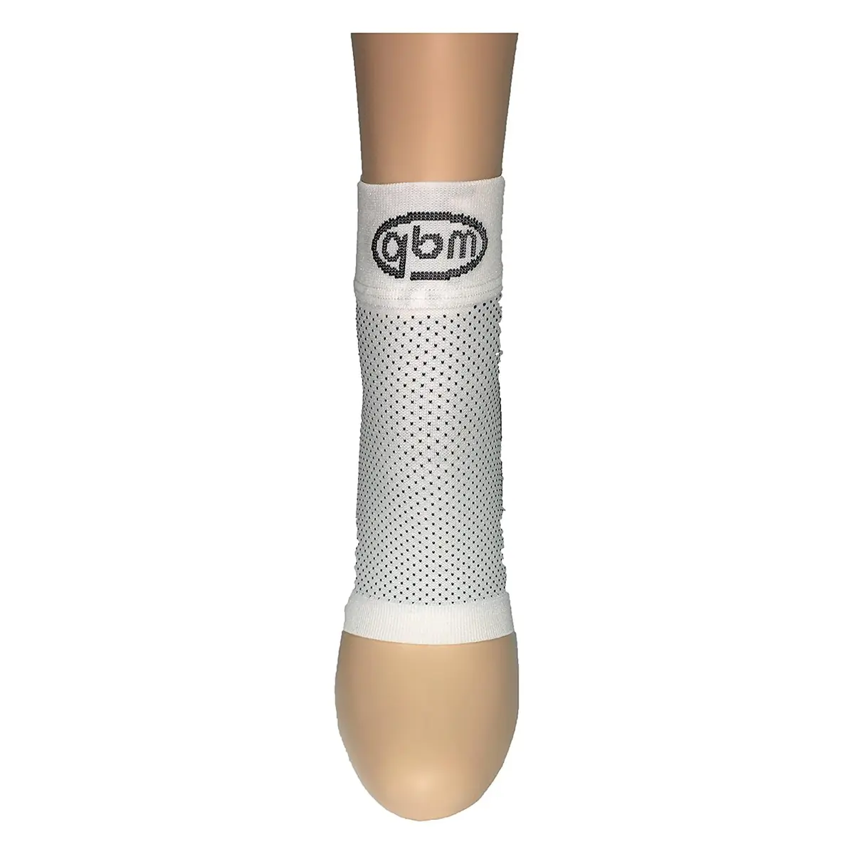GBM Compression Foot Sleeves White Medium | Plantar Fasciitis Pain Relief & Support - view 2