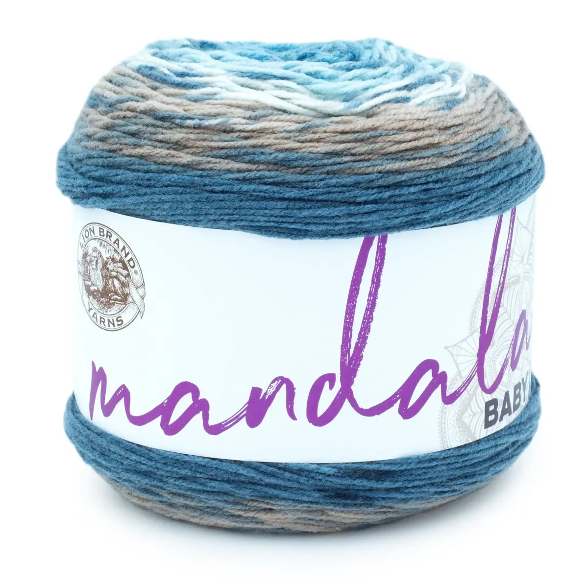 Lion Brand Yarn Mandala Baby Yarn Wishing Well 590 yd (540 m) | CYC #3 Light Acrylic - main product image