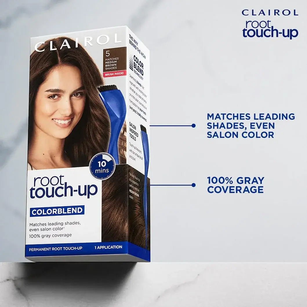 Clairol Root Touch Up Permanent Hair Dye 6.5G Lightest Golden Brown 1.1 Fl Oz (33ml) | 100% Gray Coverage - view 6