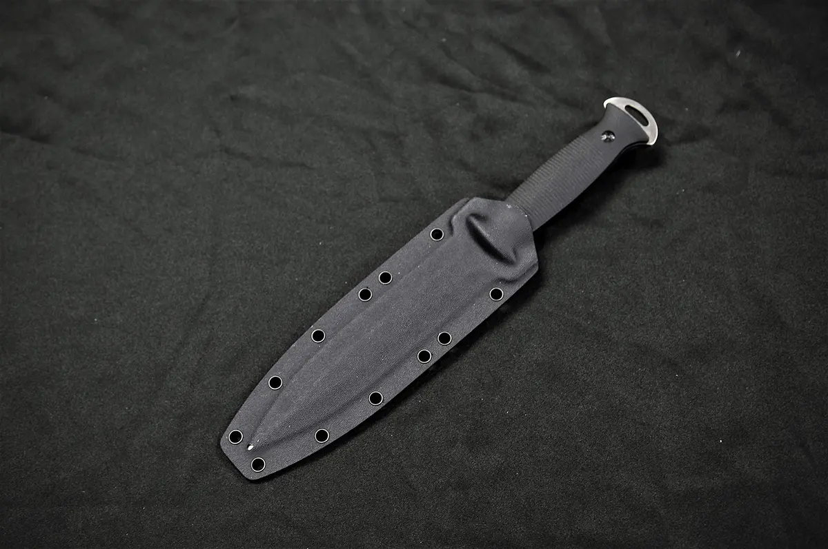 S-TEC Tactical Hunting Fixed Blade Knife 12in G10 Handle | Full Tang Stainless Steel - view 2
