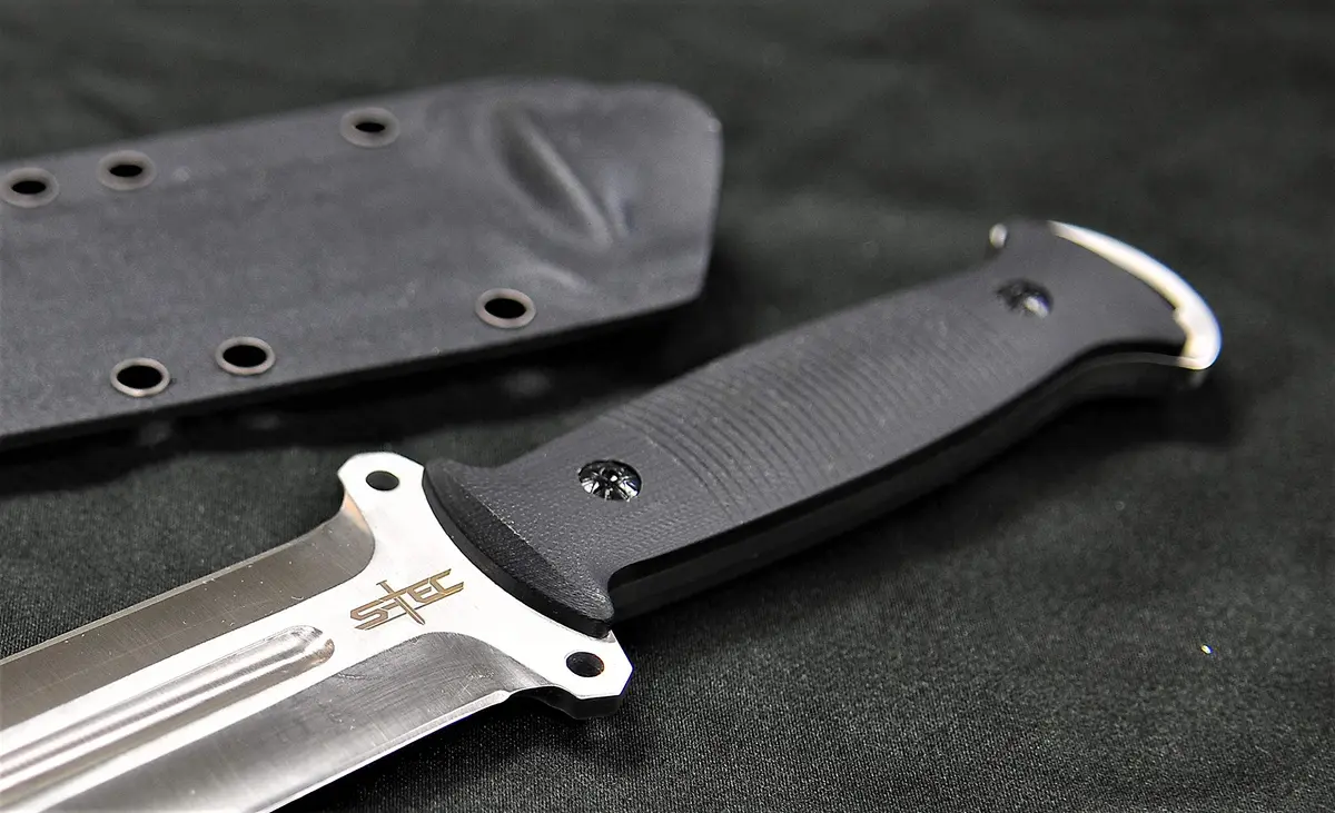 S-TEC Tactical Hunting Fixed Blade Knife 12in G10 Handle | Full Tang Stainless Steel - view 3