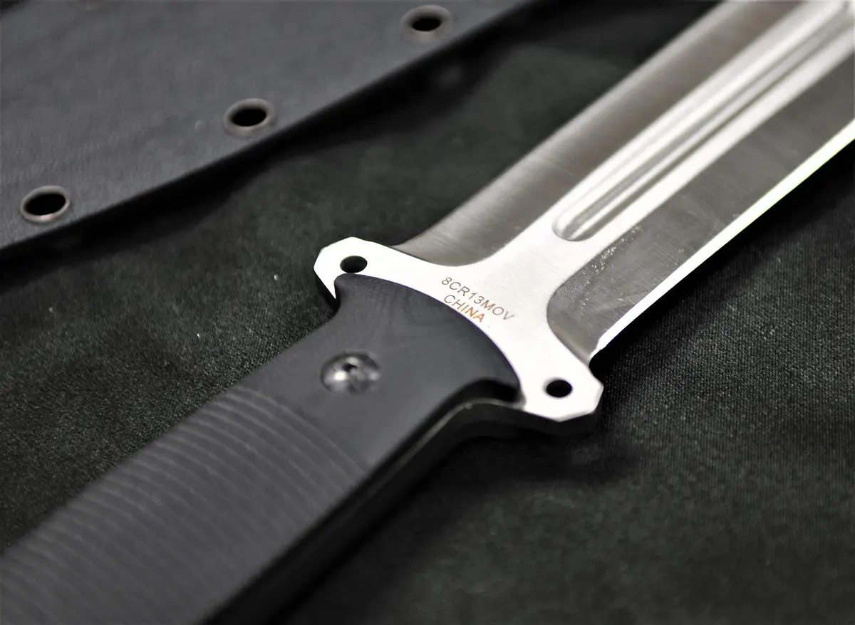 S-TEC Tactical Hunting Fixed Blade Knife 12in G10 Handle | Full Tang Stainless Steel - view 4