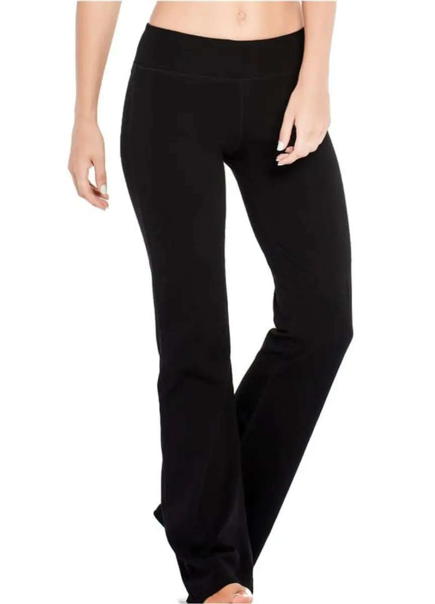 Houmous Women's Cotton Bootcut Pants 29'' Inseam | Comfortable, Breathable & Fit for Yoga & Lounge - main product image