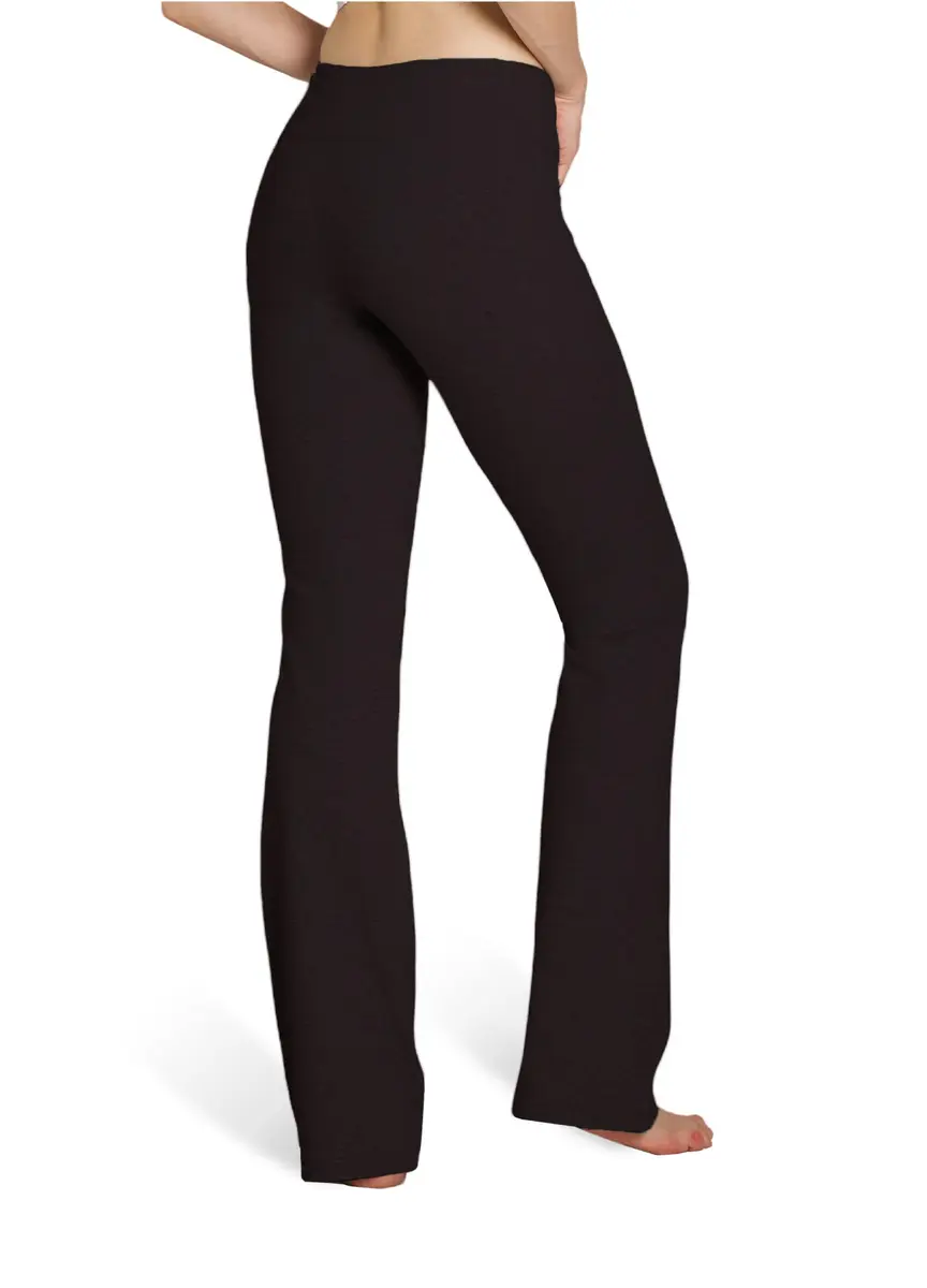 Houmous Women's Cotton Bootcut Pants 29'' Inseam | Comfortable, Breathable & Fit for Yoga & Lounge - view 5