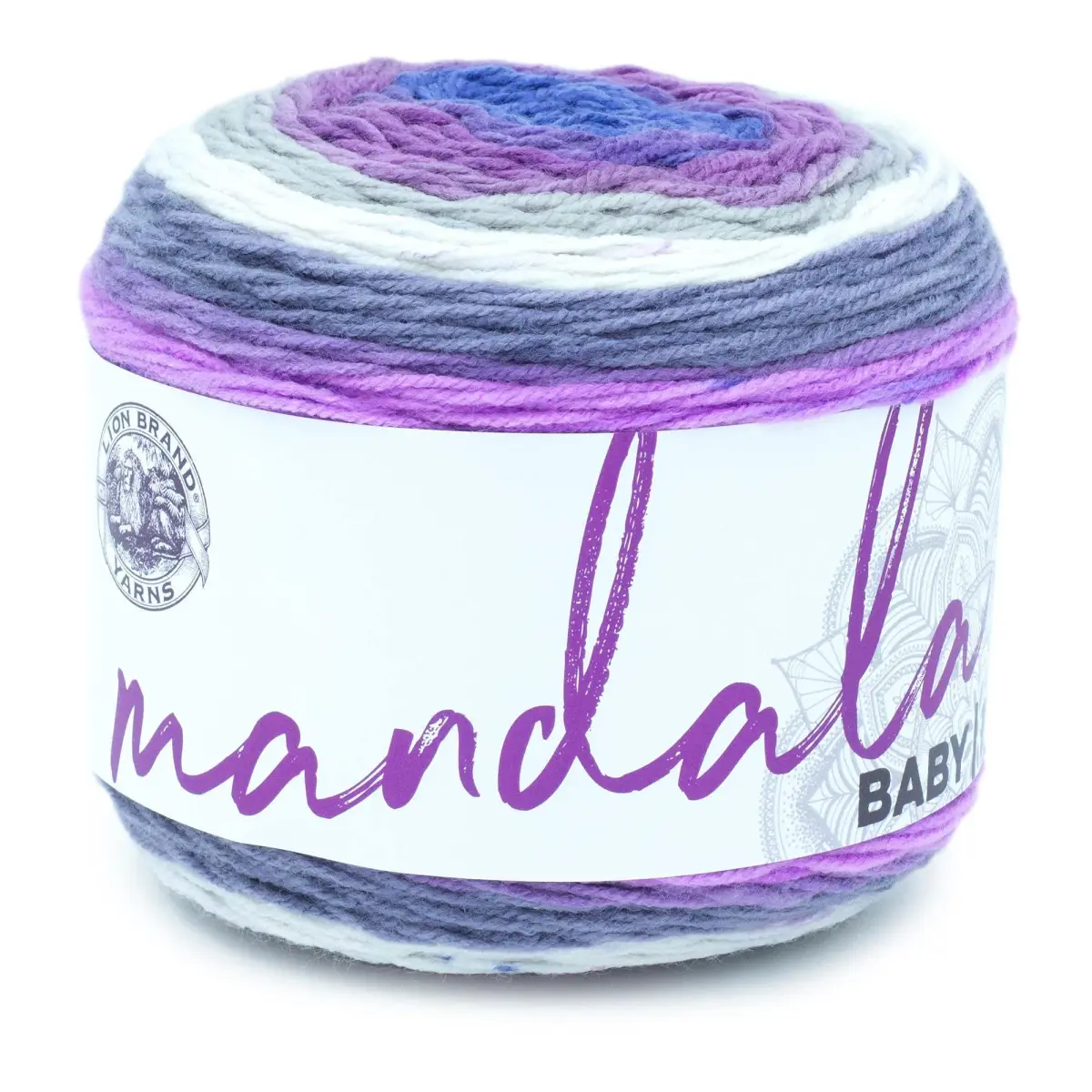 Lion Brand Yarn Mandala Baby Yarn Magic Moon 5.3 oz (150 g) | CYC #3 Light Acrylic Skein - main product image