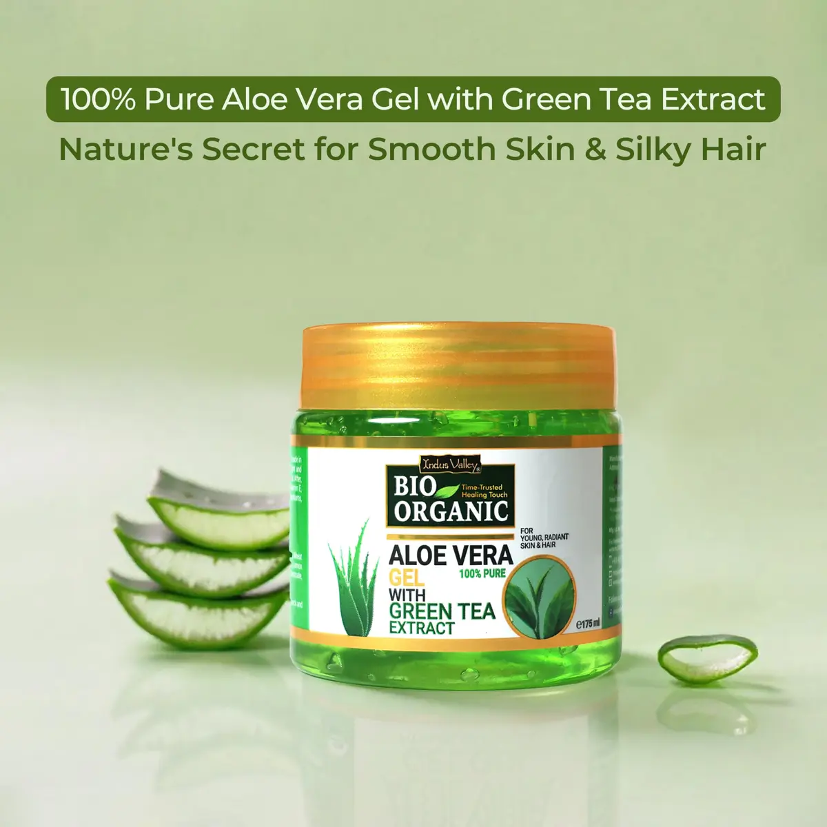INDUS VALLEY Neem Leaf Powder & Aloe Vera Gel Combo Pack 100g Powder + 175ml Gel | Natural, Organic & Pure - view 5