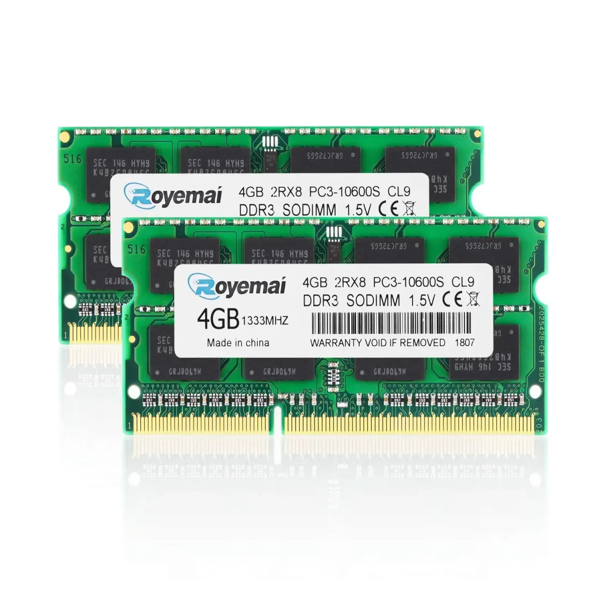 D DUOMEIQI 8GB DDR3 1333MHz SODIMM RAM Kit (2x4GB, 1.5V) | Upgrades MacBook Pro, iMac, Mac mini - main product image