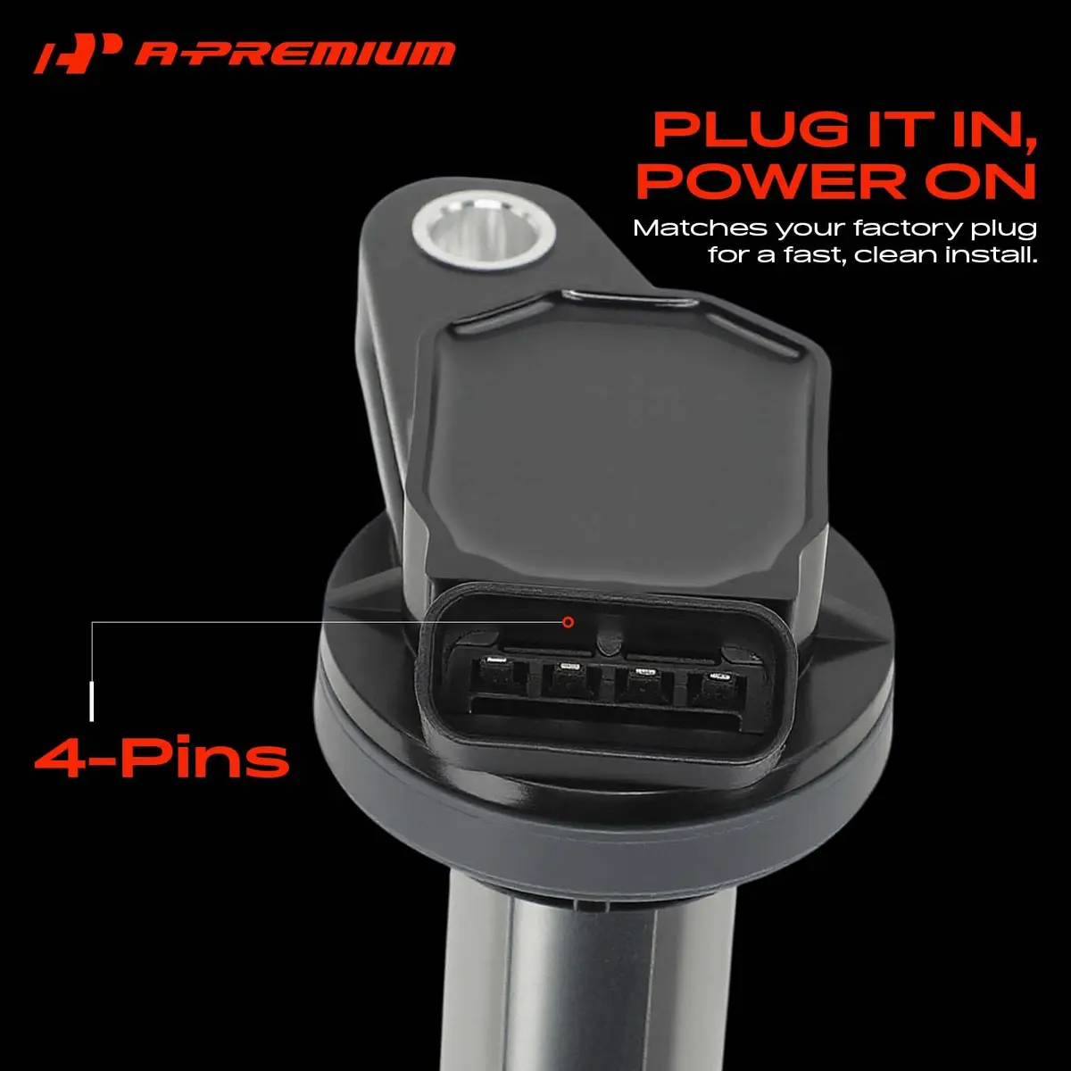 A-Premium Ignition Coil Pack Set of 4 | OEM-Quality 1.8L Compatible - view 3