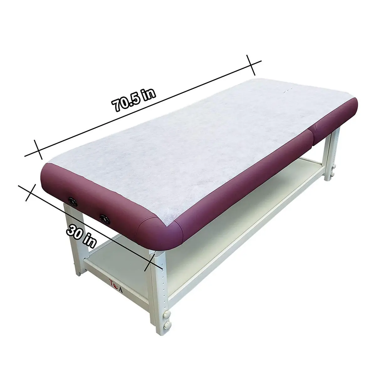 TOA Massage Bed Cover - 2 Rolls, 75 x 32 Inches | Non-Woven Disposable Sheets for Spa & Medical Use - view 5