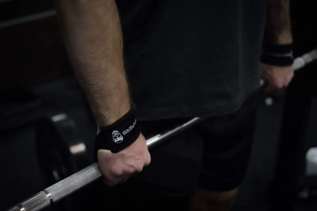 Gymreapers Lifting Wrist Straps for Weightlifting, Bodybuilding, Powerlifting, Strength Training, & Deadlifts - Padded Neoprene with 18" Cotton (Black) | 2 Pack - view 5