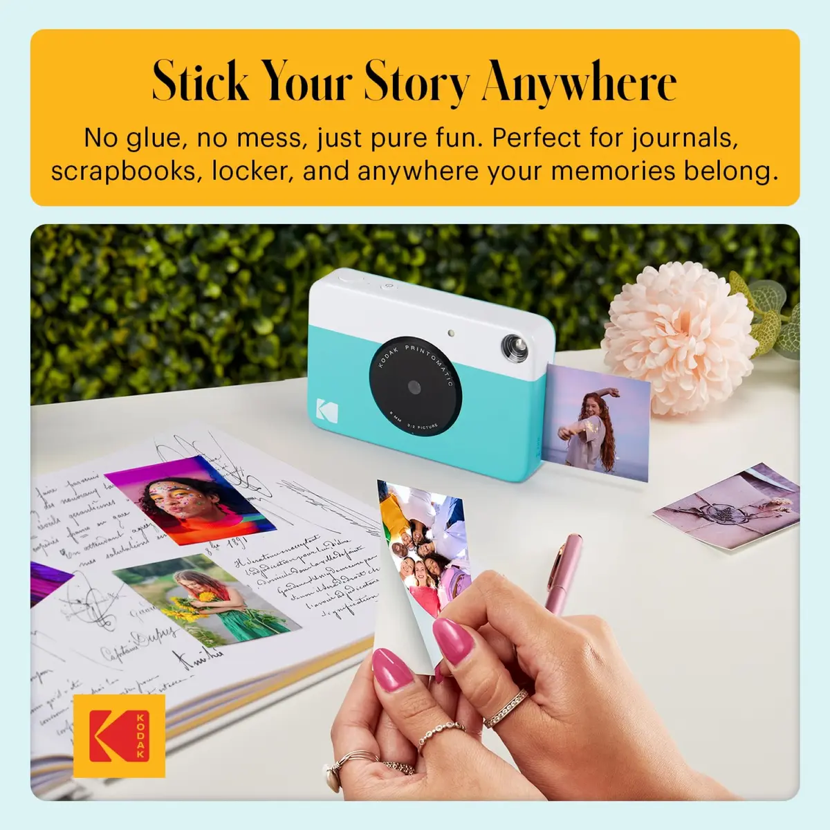 KODAK Printomatic Digital Camera 5MP | Portable Instant Print with Sticky-Back Photos - view 5