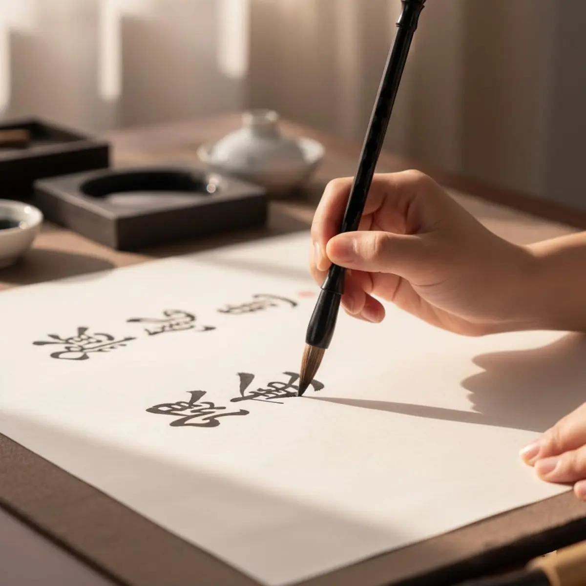 I-MART Chinese Calligraphy Brush Set of 3 | Assorted Colors Writing Instrument - view 4