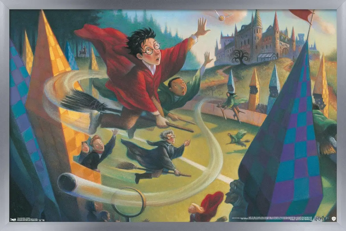 Trends International Harry Potter-Quidditch Wall Poster 24.25" x 35.75" | Modern Wall Art with Satin Finish - main product image