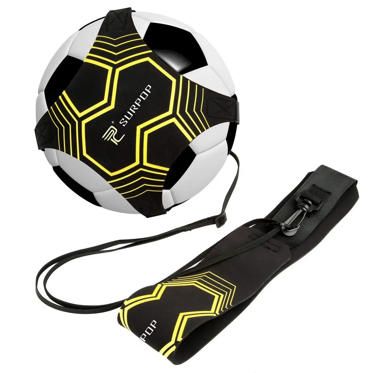 Surpop Adjustable Solo Soccer Trainer Belt for Kids and Adults | Solo Practice & Skill Development - main product image