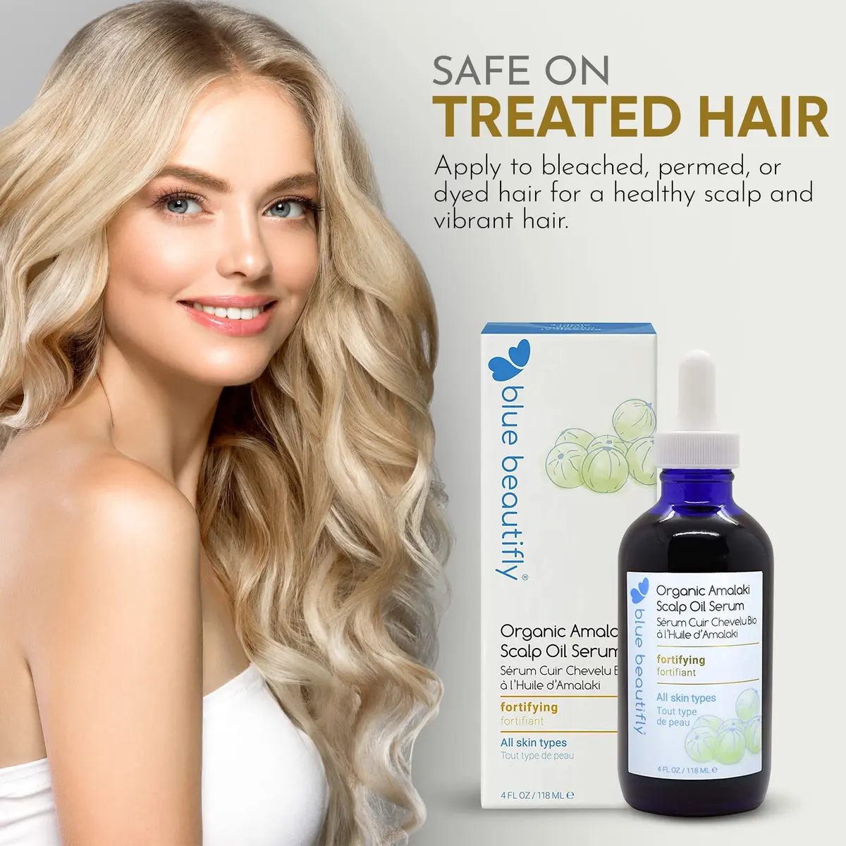 Blue Beautifly Organic Amla Oil for Scalp Serum 4 fl oz | Nourishes & Rejuvenates Hair & Skin - view 6