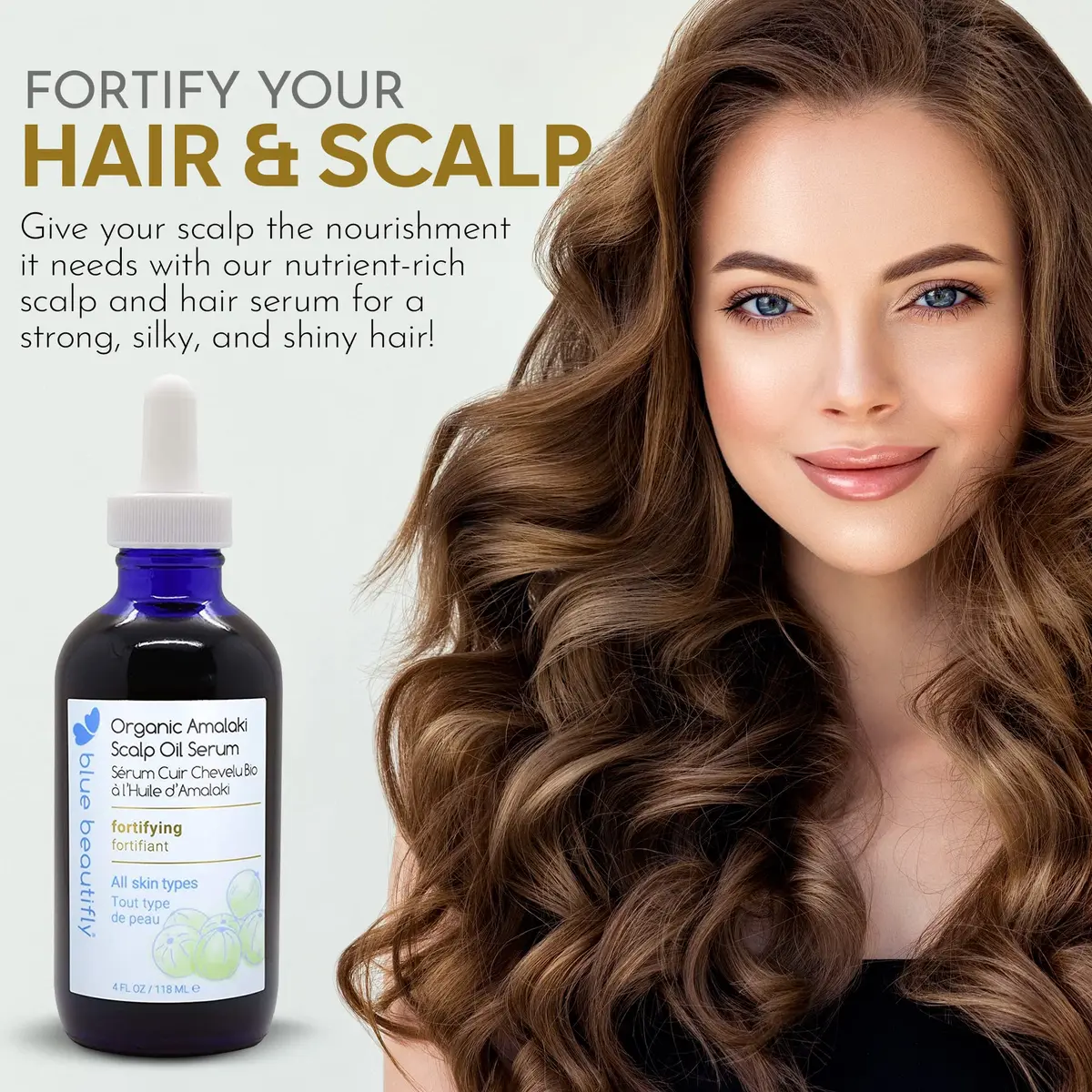 Blue Beautifly Organic Amla Oil for Scalp Serum 4 fl oz | Nourishes & Rejuvenates Hair & Skin - view 4