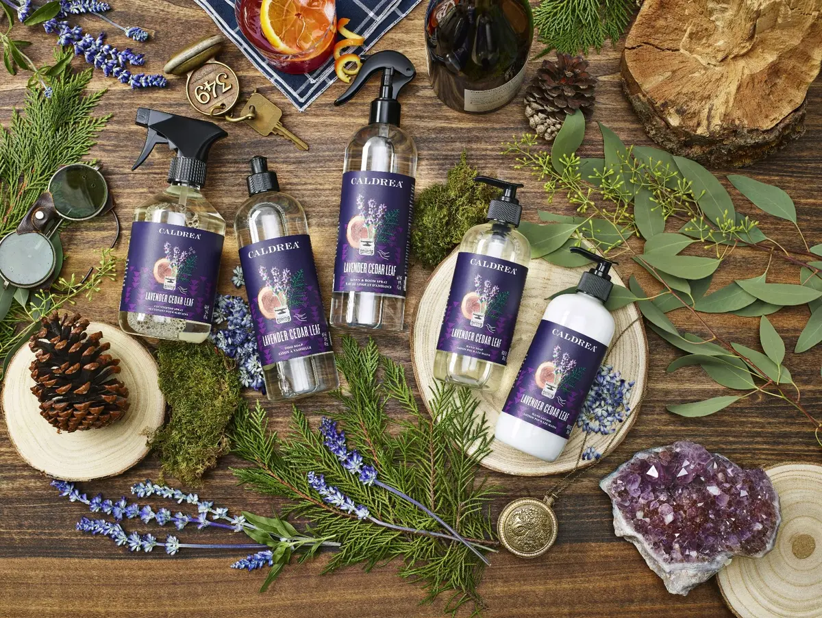 Caldrea Multi-surface CounterTop Spray Cleaner Lavender Cedar Leaf 473ml (16 Fl Oz) | Vegetable Protein Extract Odor Remover - view 6