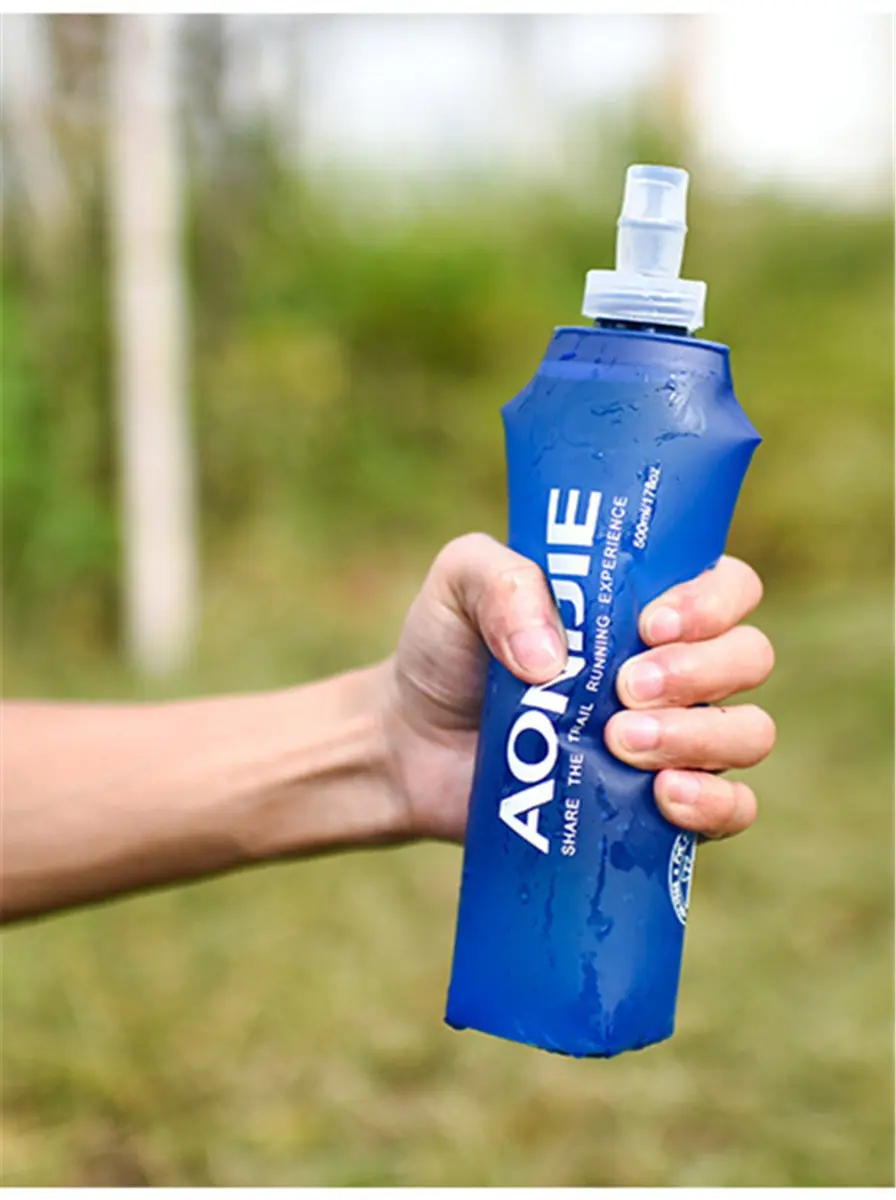 AONIJIE Foldable Soft Flask Water Bottle 250mL (8.45 Fl Oz) 2-Pack | Lightweight & Collapsible for Running & Hiking - view 8