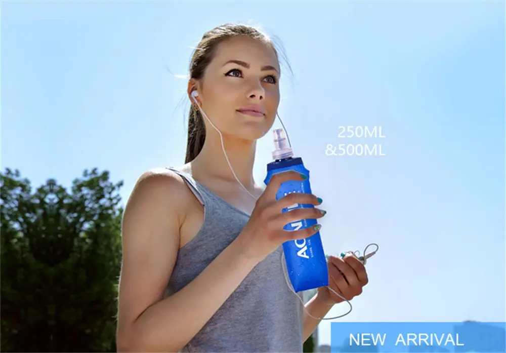 AONIJIE Foldable Soft Flask Water Bottle 250mL (8.45 Fl Oz) 2-Pack | Lightweight & Collapsible for Running & Hiking - view 9