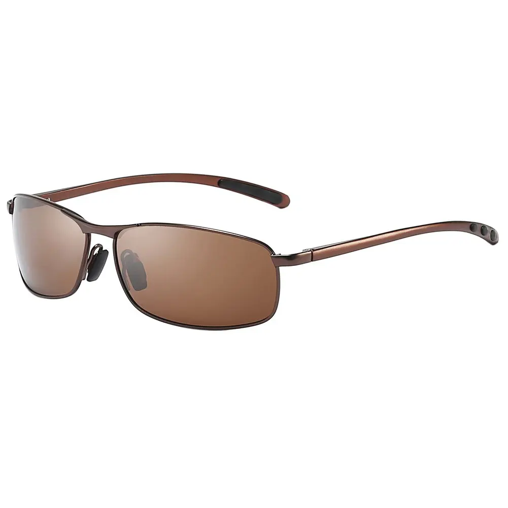 ZHILE Rectangular Polarized Sunglasses Al-Mg Alloy Temple UV400 63mm | Sport Classic Wrap Fit - main product image
