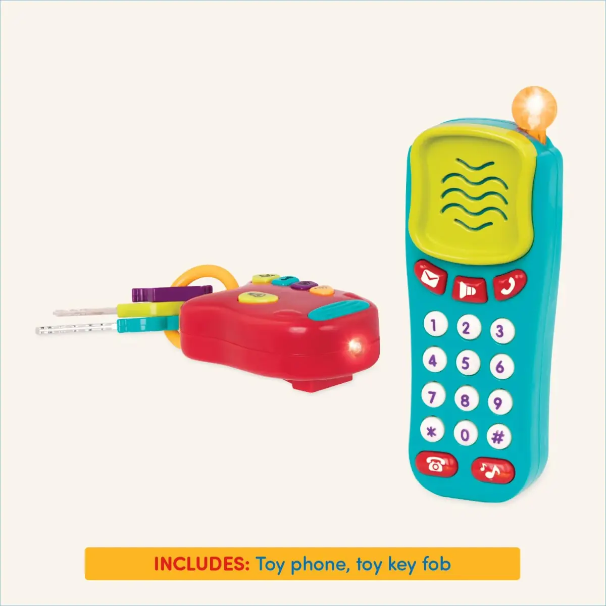 Battat Light & Sound Phone and Keys Set | 10+ Months - view 5