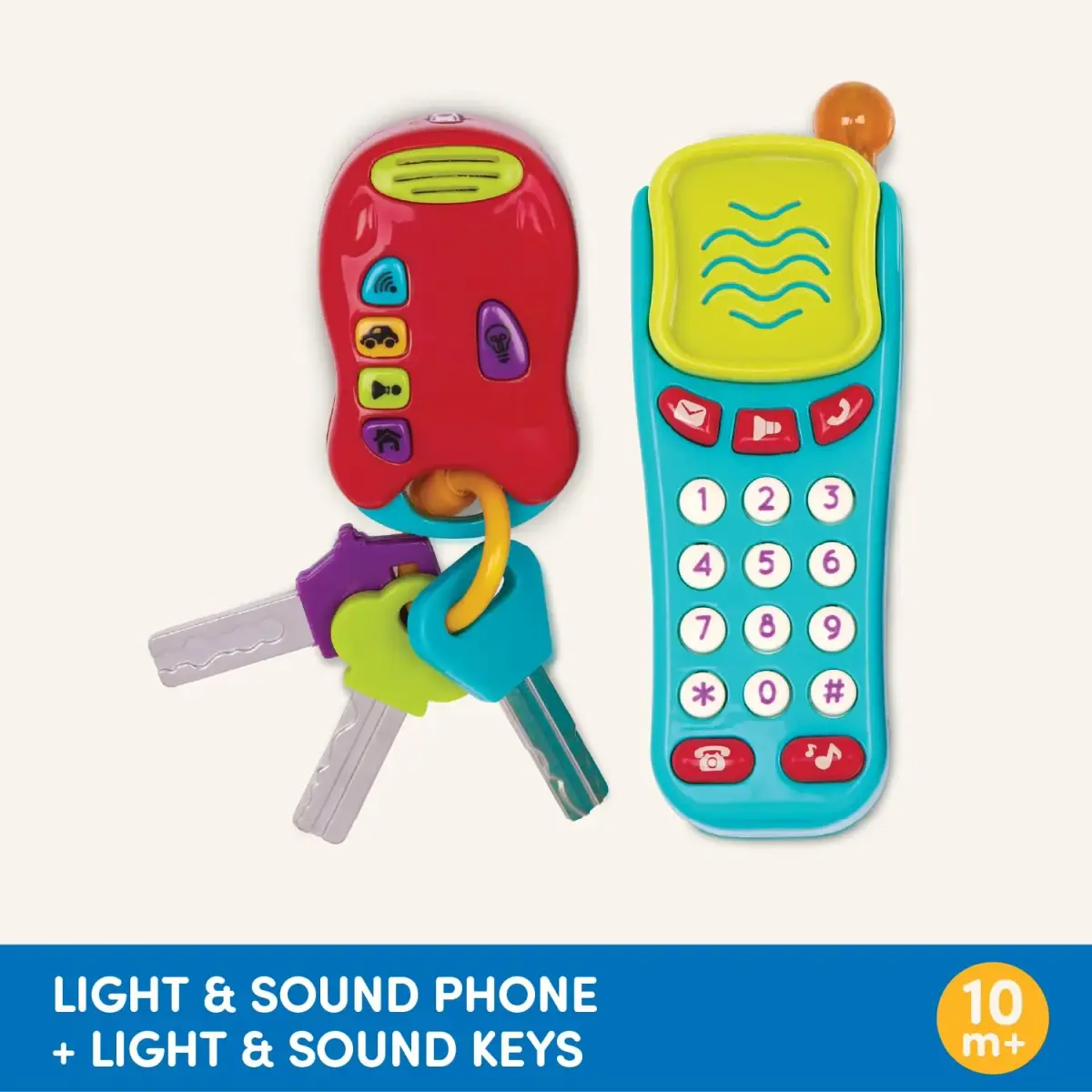 Battat Light & Sound Phone and Keys Set | 10+ Months - view 6