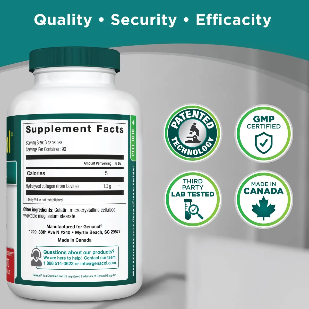Genacol Original Hydrolyzed Collagen Joint Supplement 270 Count (90-Day Supply) | Clinically Studied for Joint Health - view 4