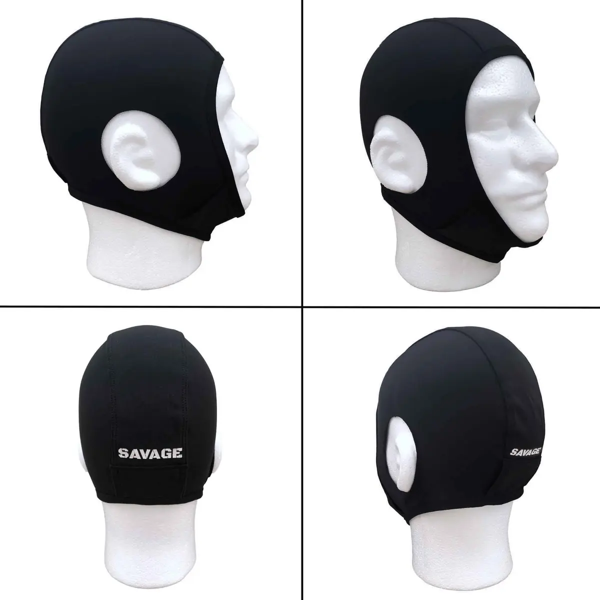 Alley Cats Wrestling Hair Cap Cover with Chin Strap, Black, One Size Fits Most | NFHS Compliant - view 5